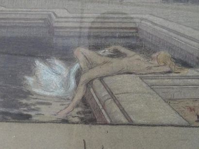 *Ludovic ALLEAUME (1859-1941) - 
Leda et...