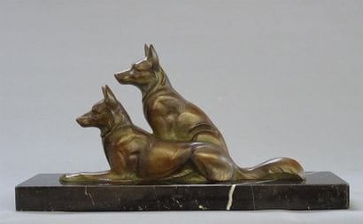Louis FONTINELLE (1886-1964
Les deux chiens...