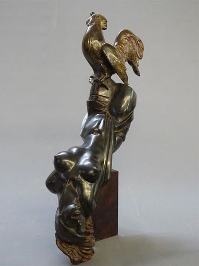A. ALBERT (XX°)
Buste de femme renversé par...