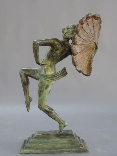 Désiré GRISARD (1872-?) d'après
Femme à l'éventail...