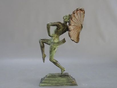 Désiré GRISARD (1872-?) d'après
Femme à l'éventail...