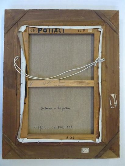 Charles POLLACI (1907-1989)
Arlequin guitariste
huile...