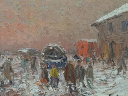 Edouard FEBVRE (1885-1967))
Les gitans.
Huile...