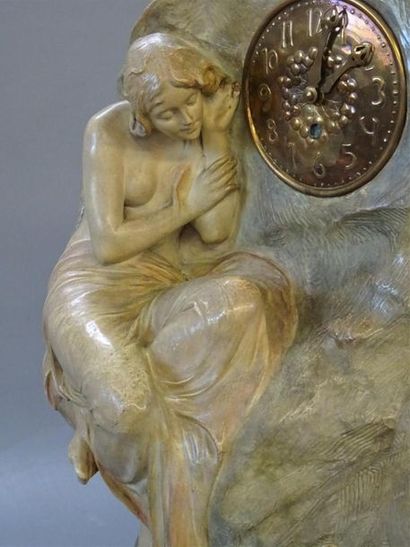 GOLDSCHEIDER éditions:
Pendule en terre cuite...
