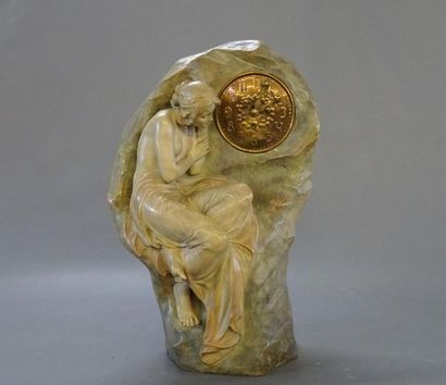 GOLDSCHEIDER éditions:
Pendule en terre cuite...