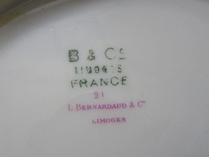 Manufacture Bernardaud & Cie à Limoges 
Important...
