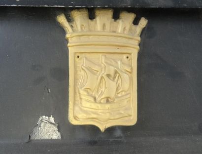 Lanterne en applique à bec de gaz de la mairie...