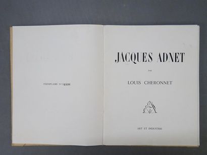 Louis CHERONNET : 
Jacques Adnet 
Edité par...