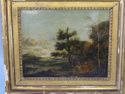 Ecole italienne XVIIIeme siècle 
Paysages...