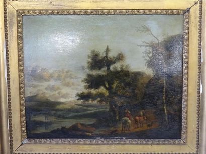 Ecole italienne XVIIIeme siècle 
Paysages...