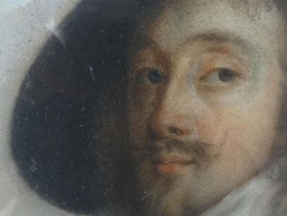 VAN DYCK d'après, Pastel vers 1900 
Portrait...