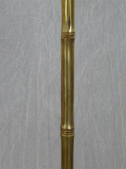 Lampadaire en bronze façon bambou dans le...