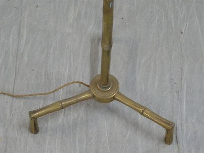Lampadaire en bronze façon bambou dans le...