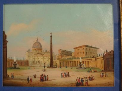 DE FILIPPI (milieu XIXe) - 
Vues de Rome
Ensemble...