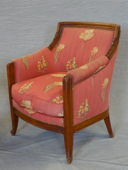 Maison MAJORELLE Nancy - 
Salon en noyer,...