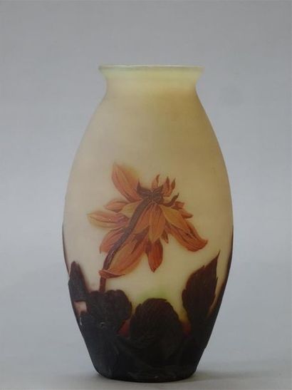 MULLER Frères
Vase en verre multicouches...