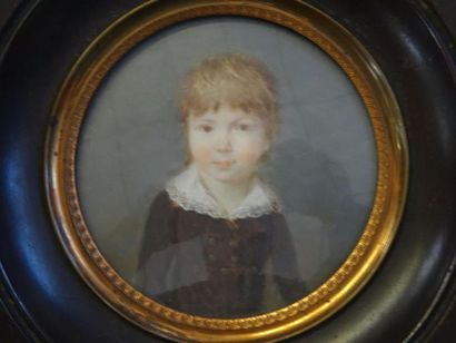 Ecole Française XIX°
Deux miniatures sur...