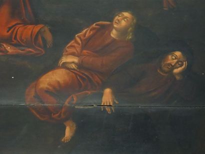 Ecole italienne fin XVII°
Jésus au Mont des...