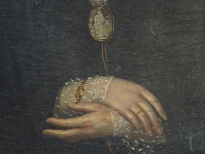 Ecole Française XIX°
Portrait de femme
Huile...