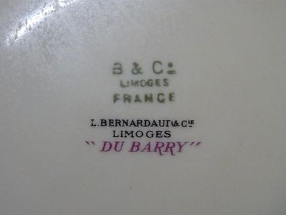 BERNARDAUD: modèle du Barry Service de table...