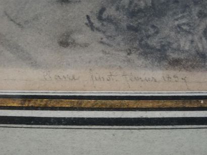 Ecole Française fin XIX°
Bergère et enfant
Dessin...