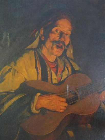 Henri C. RENARD-BRAULT (1859-?)
Le Guitariste.
huile...