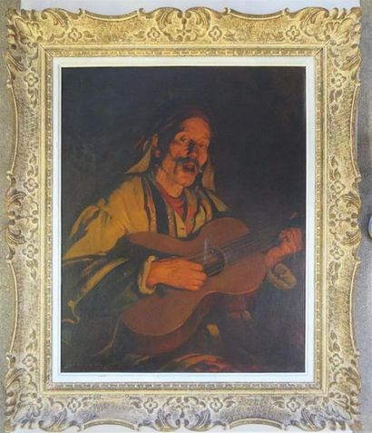 Henri C. RENARD-BRAULT (1859-?)
Le Guitariste.
huile...