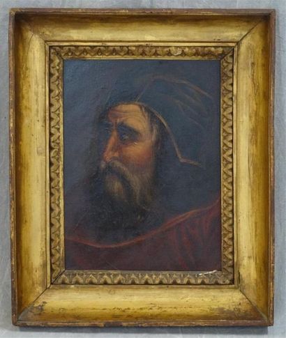 Ecole allemande XIXe : Portrait d'homme,...