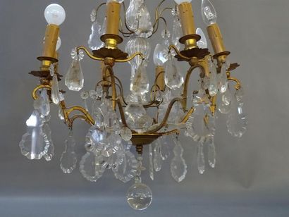 Lustre à pampilles à huit lumières
H. :80...