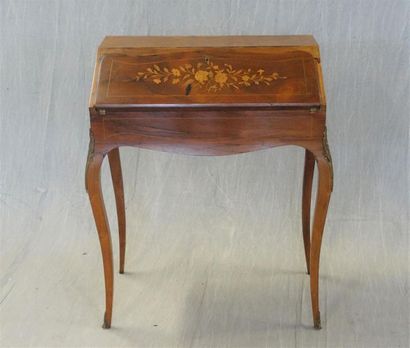 Secrétaire dos d'âne 
Style Louis XV fin...
