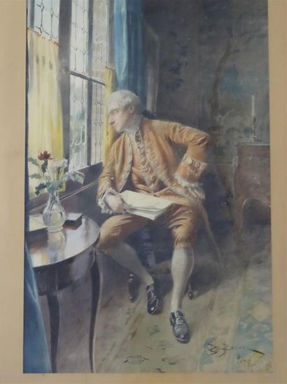 Bernard Louis BORIONE (1865-1920)
Aquarelle
L'Homme...