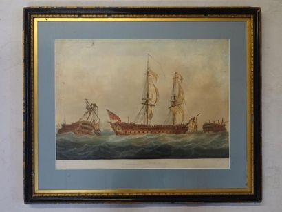 Nicholas POCOCK (1740-1821) d'après
Navires.
Gravures,...