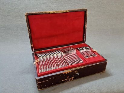 Ménagère de couverts en argent 925°/00, à...