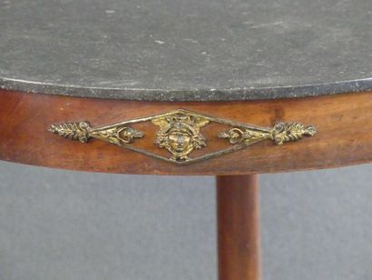 Empire style pedestal table in mahogany,...