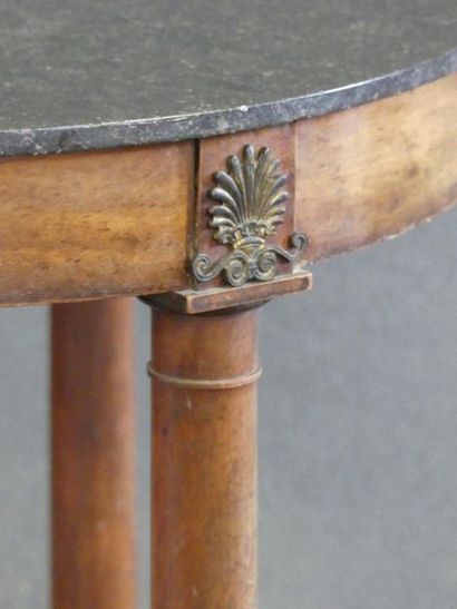 Empire style pedestal table in mahogany,...