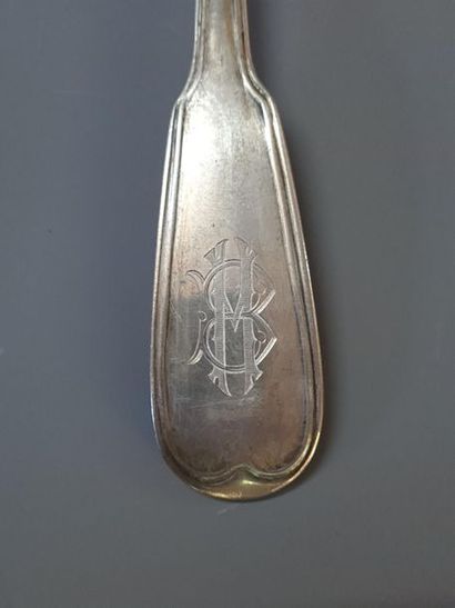 Ménagère de couverts en argent 925°/00, modèle...