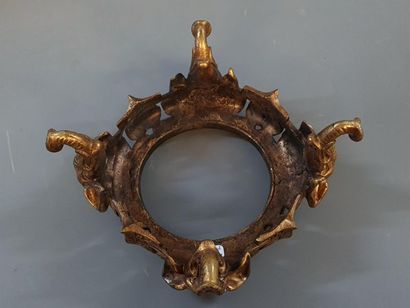 Bronze base with elephant head decoration....