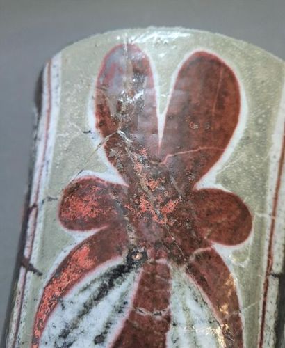 Jean DERVAL (1925-2010)
Grand vase aux poissons...