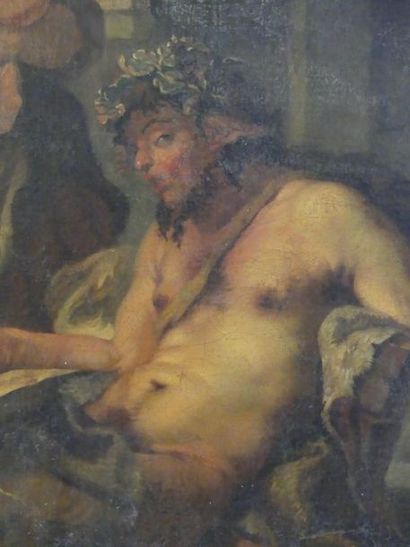 Ecole française XVIII°
Faune ivre devant...
