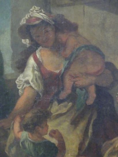 Ecole française XVIII°
Faune ivre devant...
