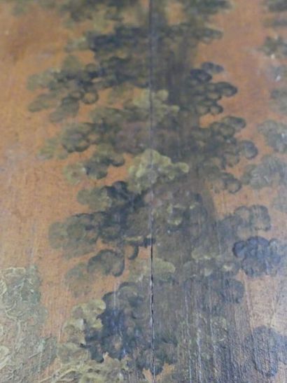 Moulded wooden trumeau, painted panel.
Louis...