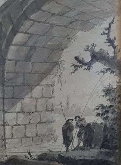 Ecole française XVIII°
Les pêcheurs
Dessin...