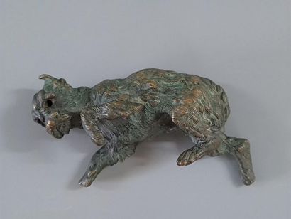 Maison Alphonse GIROUX à Paris. 
Chien couché...