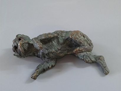 Maison Alphonse GIROUX à Paris. 
Chien couché...