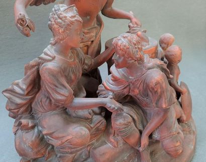 Goldscheider édition: 
Groupe en terre cuite...