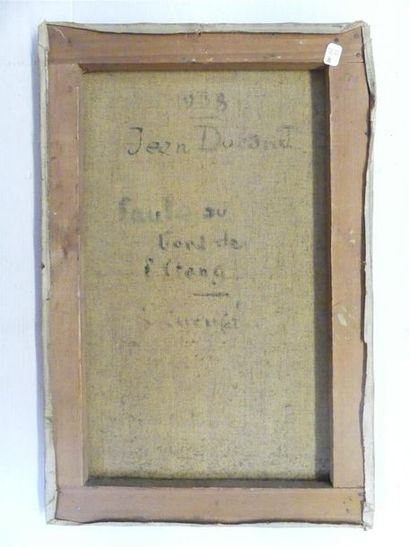 Jean DURAND ( XX°)
Saule au bord du lac.
huile...
