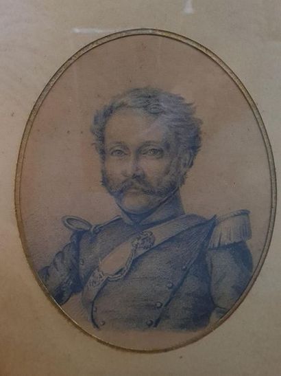 Ecole XIX°
Dessin à la sanguine et réhauts...