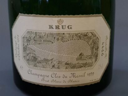 Champagne KRUG Clos du Mesnil 1979 1 bouteille
Manque...