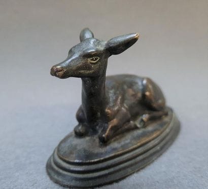 Antoine Louis BARYE (1796-1875)
Biche couchée.
Epreuve...