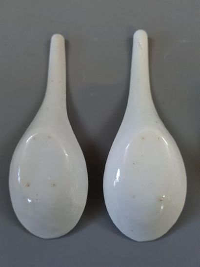 Paire de pots couverts en faïence céladon...